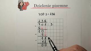 Dzielenie pisemne  klasa 4 [upl. by Nola]