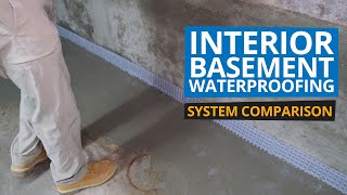 Interior Basement Waterproofing Comparison [upl. by Yennaiv228]