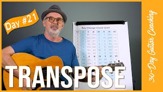 How to TRANSPOSE  reAL guitar [upl. by Llehsor]