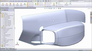 SolidWorks Surfacing to Create FSAE Body Work  Part 2 [upl. by Dera]