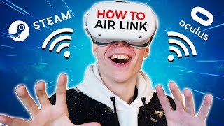 How To Use Air Link On Oculus Meta Quest 2 To Play Steam amp Oculus VR Games [upl. by Edora]