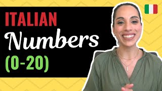 Learn Italian Italian Numbers learn numbers in Italian Italian Numbers to twenty 020 [upl. by Talie]