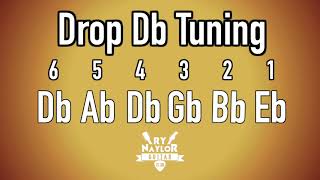 Drop D Flat Guitar Tuning Notes [upl. by Eenert]