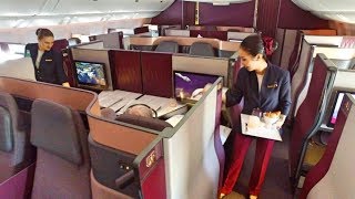 Worlds BEST Business Class  Qatar Airways Qsuite [upl. by Doroteya]