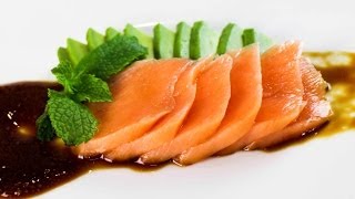 Cooked Salmon Sashimi Recipe  Sous Vide Cooking [upl. by Amhsirak]