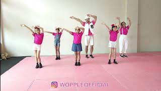 Ep2  Wheels On The Bus Dance  Kids Dancing  Preschool  FUN Workout  WOPPLE [upl. by Peisch]