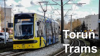 🇵🇱 Trams in Toruń  Tramwaje w Toruniu 2021 4K [upl. by Revilo418]