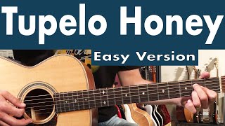 How To Play Tupelo Honey On Guitar Easy Version  Van Morrison Guitar Lesson  Tutorial [upl. by Crespi]