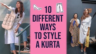 10 Ways To Style Your Kurta  Sejal Kumar [upl. by Chesna]