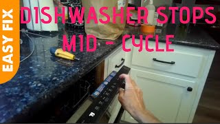 ✨ DISHWASHER STOPS MIDCYCLE EASY FIX ✨ [upl. by Uyekawa]