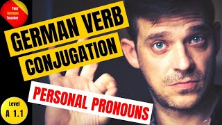 German Verb Conjugation and Pronouns in Simple Present [upl. by Sucram785]