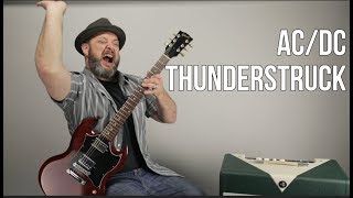 ACDC Thunderstruck Guitar Lesson  Tutorial [upl. by Chui]