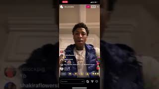 NBA YOUNGBOY goes off on Kodak on Instagram live [upl. by Sivart]