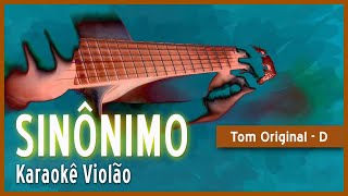 Zé Ramalho  Sinônimo  Karaokê Violão [upl. by Aicenev770]