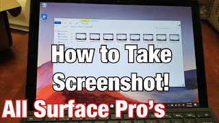 All Surface Pros How to Take a Screenshot Print Screen Screen Capture [upl. by Sadie]