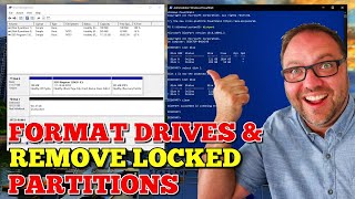 How to Format a Hard Drive amp Delete Recovery Partitions  Windows 10  Diskpart Delete Partition [upl. by Arhoz769]