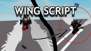 ROBLOX  How to make Wing Script  FE [upl. by Nylikcaj287]