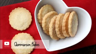 Easy 3 Ingredient Shortbread Cookie Recipe [upl. by Aicineohp523]