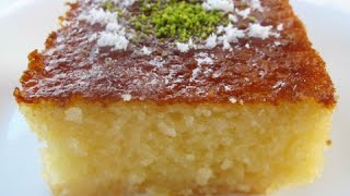 Turkish Revani  How to make semolina cake [upl. by Etirugram395]