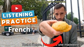 Easy French in Paris Listening Practice  Episode 8 FREN Subtitles Native French listening [upl. by Dnomal]