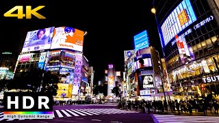 【4K HDR】Night Walk in Tokyo Shibuya 東京散歩 [upl. by Asserac486]