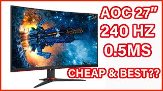 AOC C27G2Z GAMING MONITOR 240HZ 05MS [upl. by Werd]