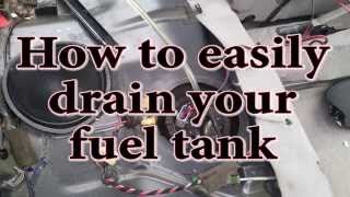 How to easily drain your fuel tank [upl. by Khai]