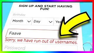 are we going to run out of roblox usernames [upl. by Ellennoj]