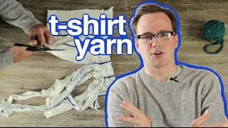 How to Make TShirt Yarn Without Knots [upl. by Adnilrev]