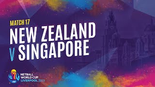 New Zealand v Singapore  Match 17  NWC2019 [upl. by Oemac]