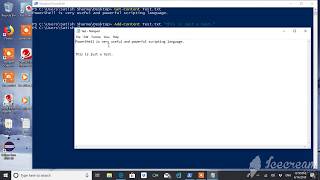 PowerShell  GetContent  AddContent [upl. by Irahc]