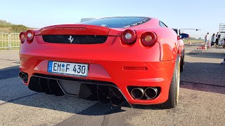 Ferrari F430 with Straight Pipes F1 KILLER SOUNDS [upl. by Affra]