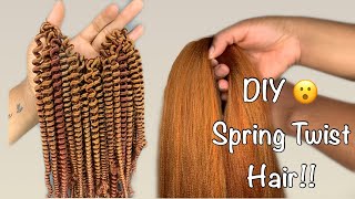 DIY SpringPassion Twist Hair Out of Braiding Hair [upl. by Nacim]