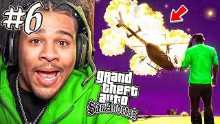 HELICOPTER vs RPG  GTA San Andreas Part 6 [upl. by Orvah]