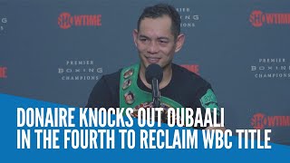 Donaire knocks out Oubaali in the fourth to reclaim WBC title [upl. by Flor683]