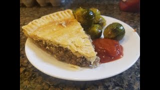 how to make TOURTIERE meat pie  French Canadian recipe with venison and wild hog [upl. by Nohs919]