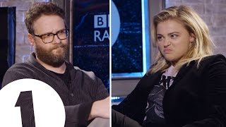 Seth Rogen amp Chloë Grace Moretz Insult Each Other  CONTAINS STRONG LANGUAGE [upl. by Atteynad]