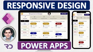 How to build Responsive Power Apps  Responsive Layouts Tabs Galleries amp Forms [upl. by Rie]