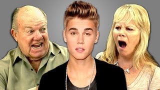 ELDERS REACT TO JUSTIN BIEBER [upl. by Ahsakal]