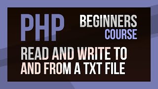 PHP fileputcontents  Add and Update a Text File [upl. by Noteek]