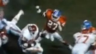 Steve Atwater Knock out Christian Okoye clean HD [upl. by Ydnim]