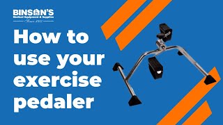 How To Use An Exercise Pedaler [upl. by Roseanne]