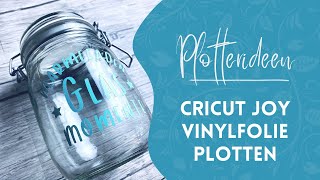 Cricut Joy Plotter für Einsteiger  Vinylfolie übertragen [upl. by Zullo984]