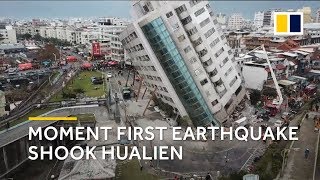 Taiwan earthquake 2018 panic and fear as first deadly quake hit Hualien [upl. by Caves]