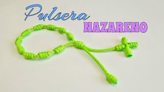 PULSERA de NUDOS FRANCISCANOSNAZARENODECENARIO paso a paso [upl. by Nerdna409]