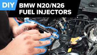 BMW Fuel Injector Replacement DIY BMW F30 328i N20N26 [upl. by Gingras70]