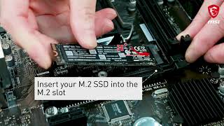 MSI® HOWTO install M2 SSD correctly [upl. by Hsirrap]