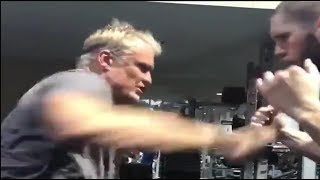 Creed IIIvan Drago and Victor Drago training  Dolph Lundgren and Florian Munteanu [upl. by Enoitna]