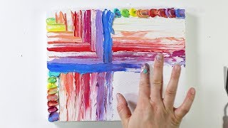 Finger Painting with AcrylicsSatisfying [upl. by Natiha]