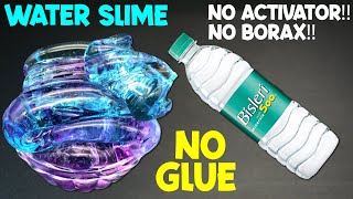 NO GLUE WATER SLIME WITHOUT BORAX ACTIVATOR How to make Slime with Water No Glue No Borax [upl. by Haas507]